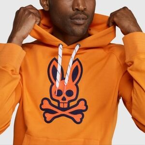 Psycho Bunny Men’s Bailey Popover Hoodie Size M